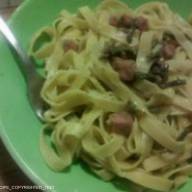 Tagliatelle con asparagi selvatici